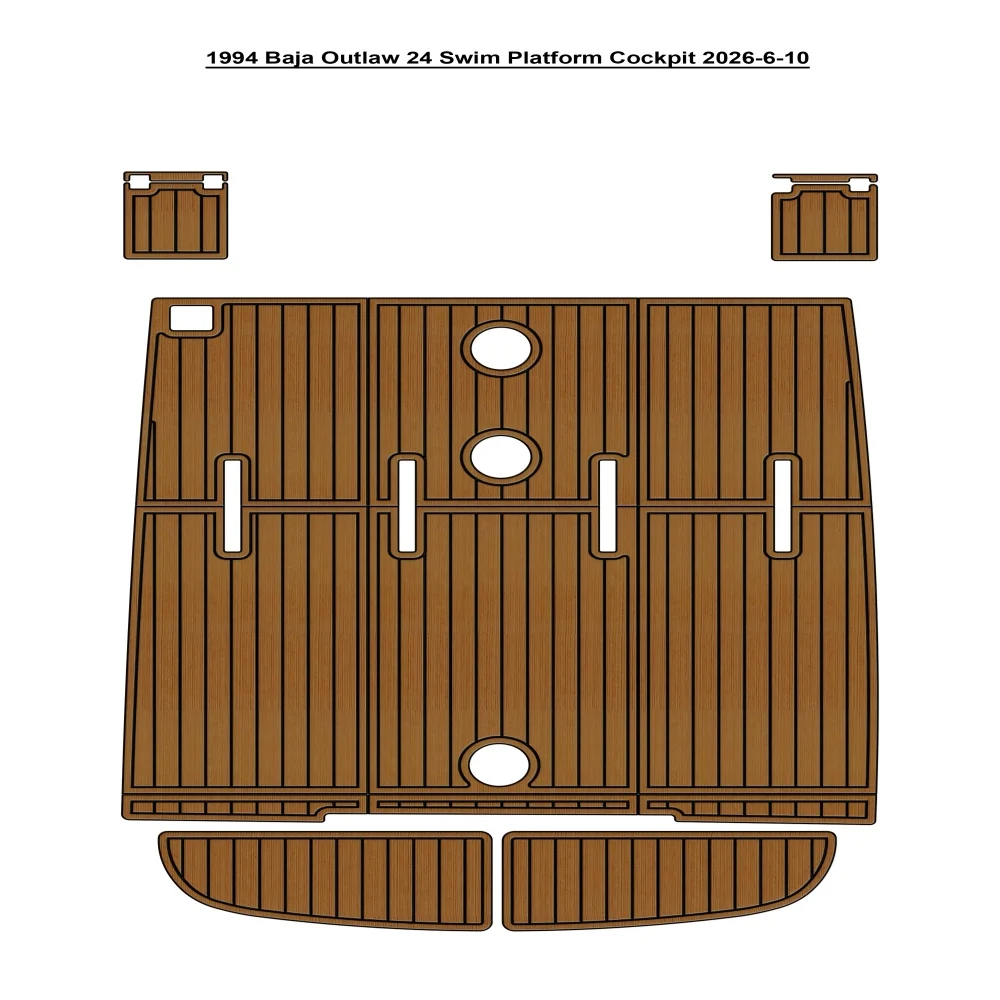 1994 Baja Outlaw 24 Swim Platform Cockpit Pad Boat EVA Foam Faux Teak Deck Floor Mat SeaDek Style Self Adhesive
1994 Baja Outlaw 24 Swim Platform Cockpit Pad Boat EVA Foam Faux Teak Deck Floor Mat SeaDek Style Self Adhesive