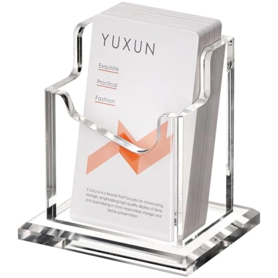 Acrylic Business Card Holder for Desk-1 Slot, Vertical Business Card Holder Organizer for Women Men, 8mm Acrylic Thicken Base,
Acrylic Business Card Holder for Desk-1 Slot, Vertical Business Card Holder Organizer for Women Men, 8mm Acrylic Thicken Base,