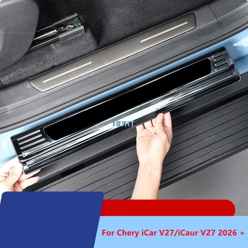 For Chery iCar V27/iCaur V27 2026 + Car Styling Door Sill Welcome Pedal Threshold Scuff Trim Rear Trunk Tail Boot Plate Cover
For Chery iCar V27/iCaur V27 2026 + Car Styling Door Sill Welcome Pedal Threshold Scuff Trim Rear Trunk Tail Boot Plate Cover