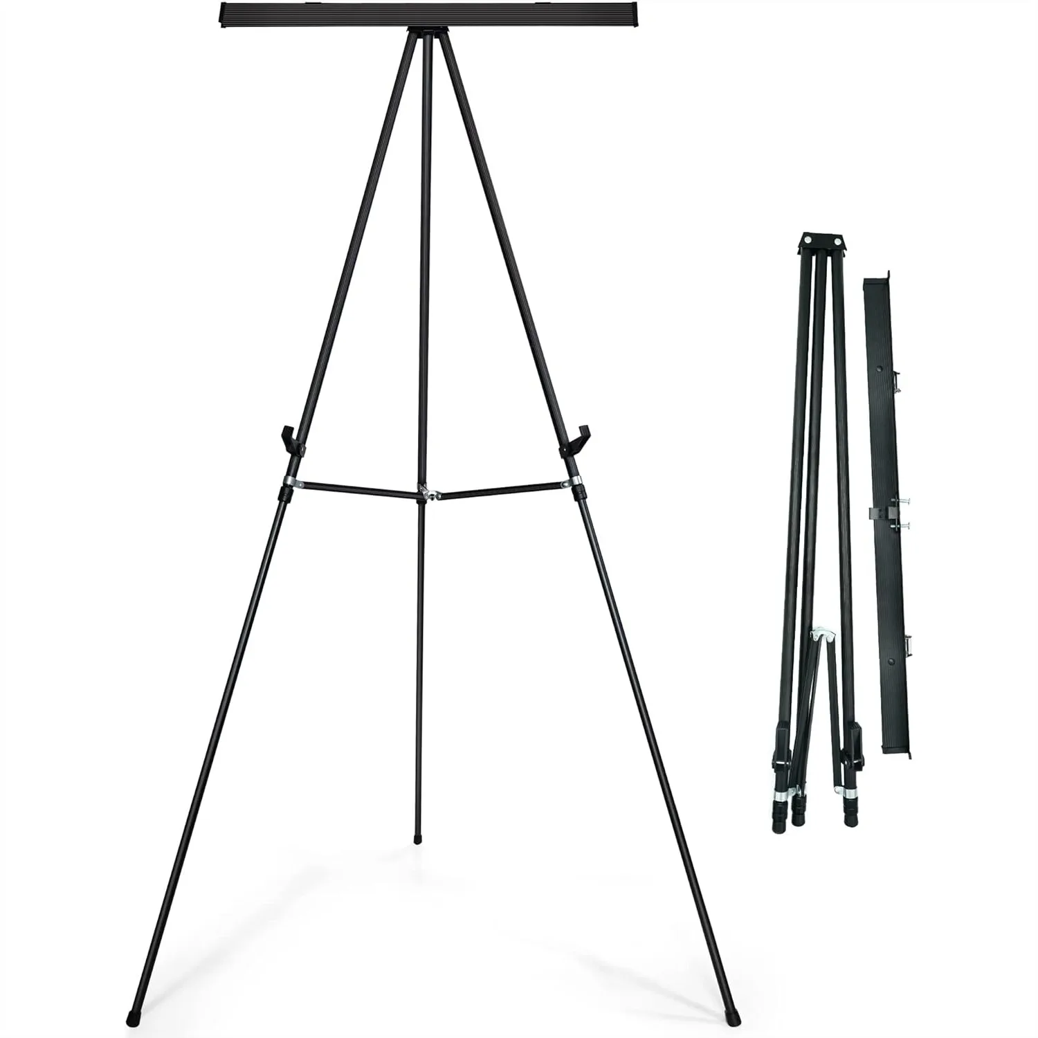 Aluminum Flip Chart Easel with Adjustable Floor for Whiteboard, Paper Pads, 63.5'' High, Black
Aluminum Flip Chart Easel with Adjustable Floor for Whiteboard, Paper Pads, 63.5'' High, Black