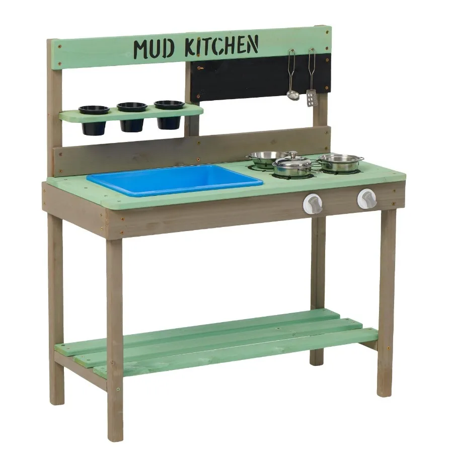 Play Kitchen Wood Mud Kitchen with Water Play Set Cooking Toys for Outdoor Gift for 38
Play Kitchen Wood Mud Kitchen with Water Play Set Cooking Toys for Outdoor Gift for 38