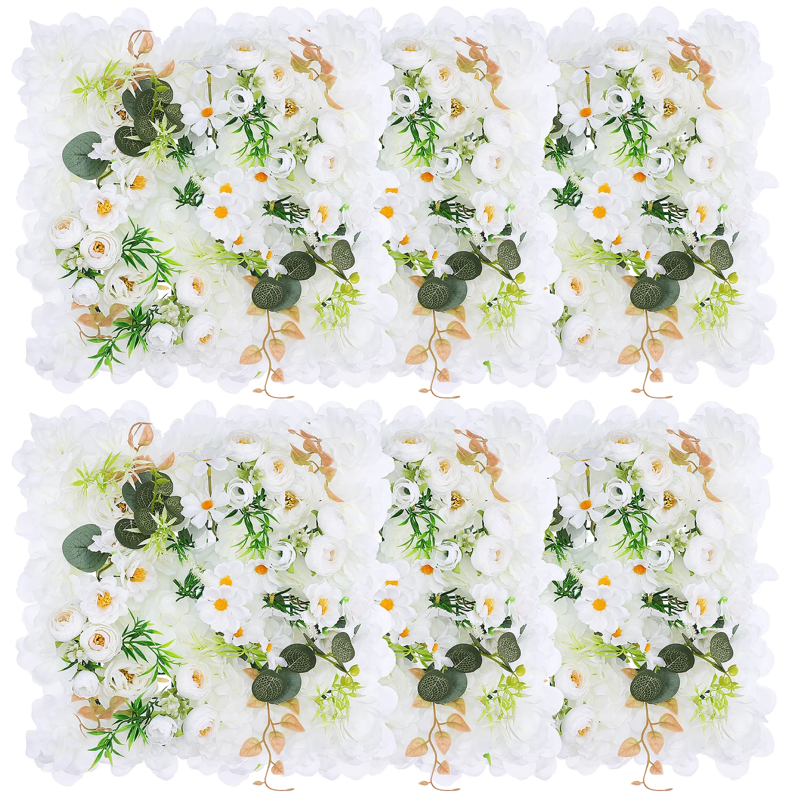 6 pcs White Flower Wall Backdrop Decorations Floral Arrangements Silk Cloth Faux Wedding Aisle Flowers Spring Ceiling for Events
6 pcs White Flower Wall Backdrop Decorations Floral Arrangements Silk Cloth Faux Wedding Aisle Flowers Spring Ceiling for Events