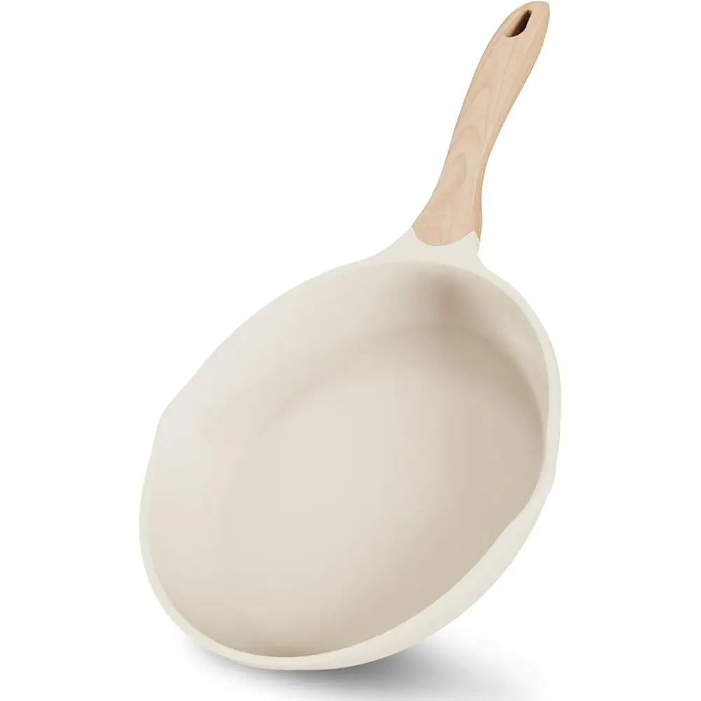 12.5 Inch Nonstick Frying Pan with Stone Coating, Heat-Resistant Handle, Compatible with All Stoves (Beige)
12.5 Inch Nonstick Frying Pan with Stone Coating, Heat-Resistant Handle, Compatible with All Stoves (Beige)