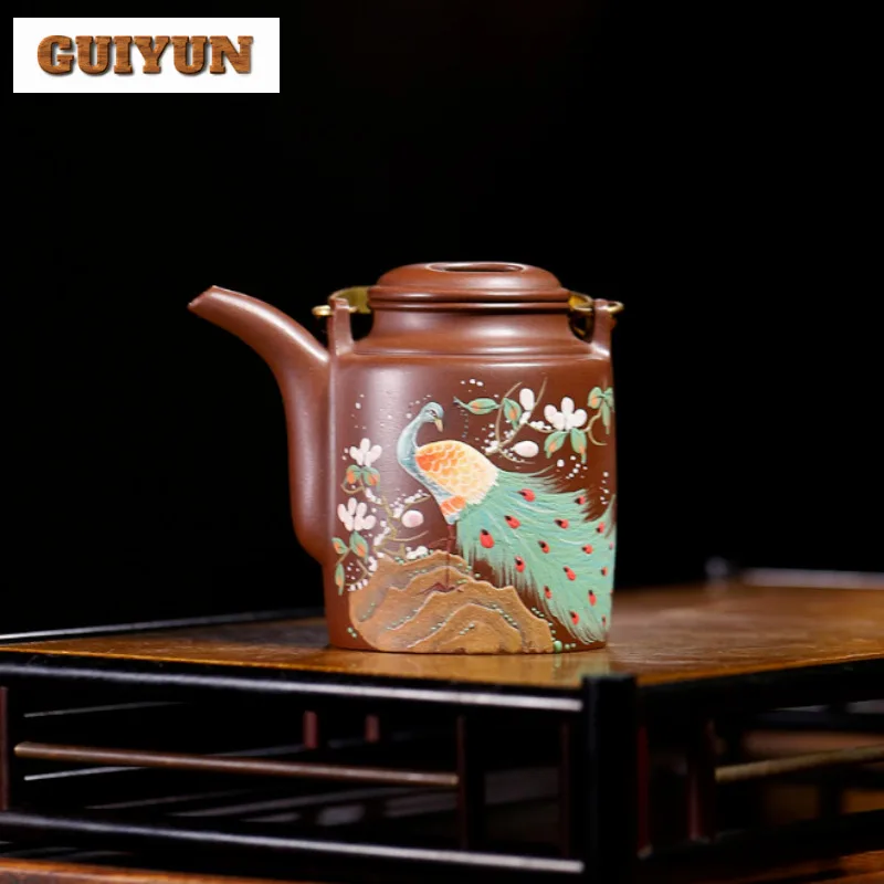 180ml Authentic Yixing Purple Clay Teapots Handmade Yang Tong Pot Raw Ore Wen Ge Mud Kettle With Filter Zisha Tea Set Tea Items
180ml Authentic Yixing Purple Clay Teapots Handmade Yang Tong Pot Raw Ore Wen Ge Mud Kettle With Filter Zisha Tea Set Tea Items