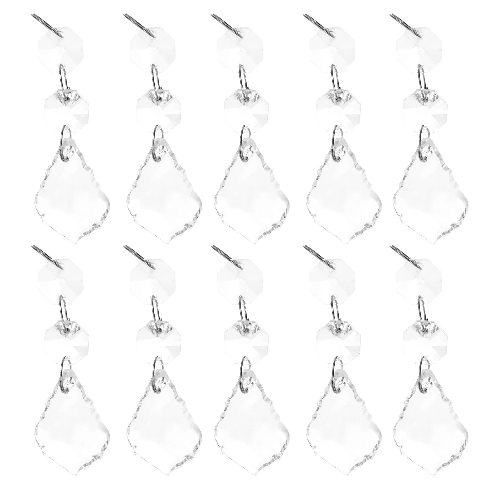 10Pcs Crystal Pendant Light Decoration Ceiling Lamp Hanging Bead Rings for Living Room Crystals Replacement
10Pcs Crystal Pendant Light Decoration Ceiling Lamp Hanging Bead Rings for Living Room Crystals Replacement