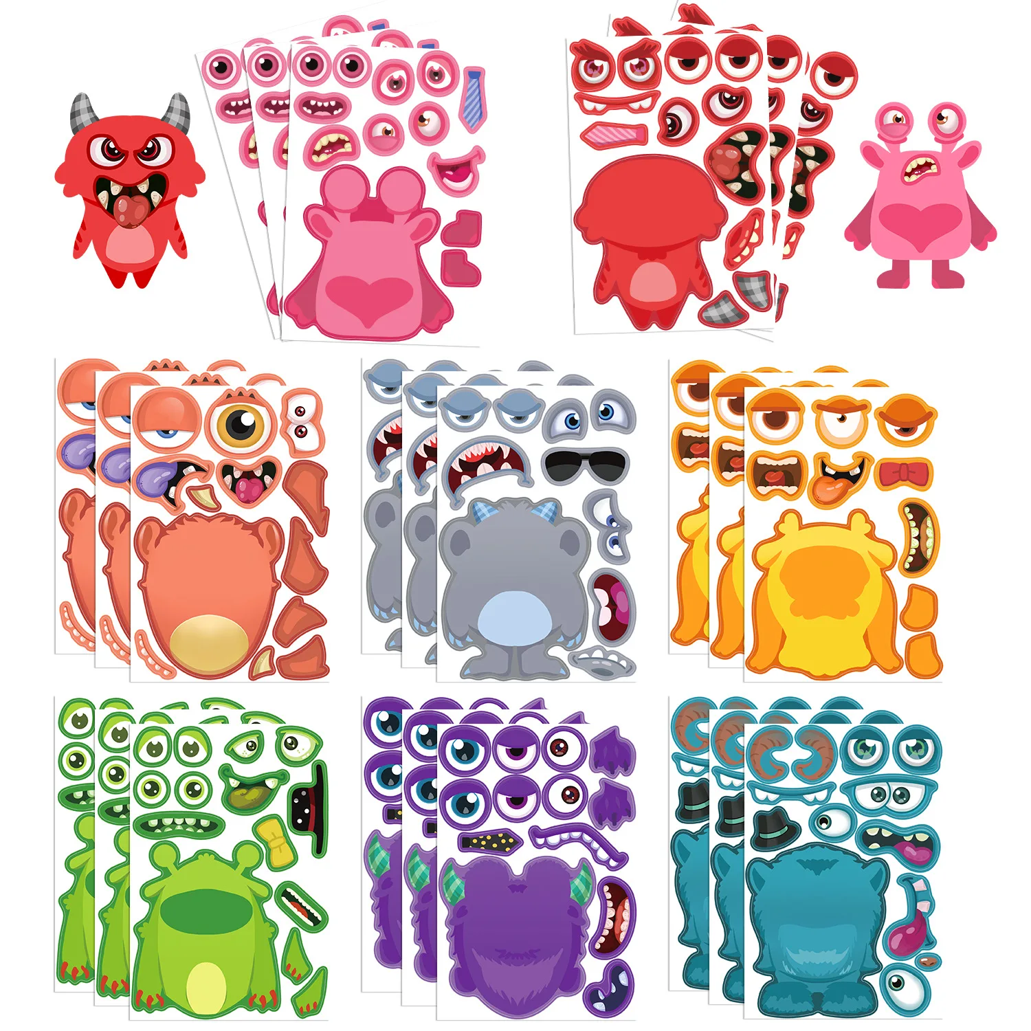 8/16/24PCS Cartoon Color Monster Stickers DIY Stationery Notebook Decoration Reward Stickers Waterproof
8/16/24PCS Cartoon Color Monster Stickers DIY Stationery Notebook Decoration Reward Stickers Waterproof
