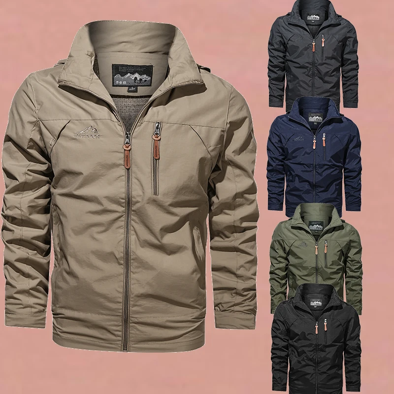 Мужская легкая куртка с капюшоном для активного отдыха, дышащая, свободного кроя, весна 2025, модный городской стиль, на молнии
Мужская легкая куртка с капюшоном для активного отдыха, дышащая, свободного кроя, весна 2025, модный городской стиль, на молнии
