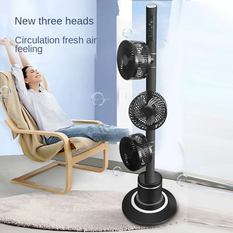 Three-head Electric Fan Household Strong Air Circulation Fans Large Wind Super Quiet Tower Fan Rotatable Shaking Head Floor Fans
Three-head Electric Fan Household Strong Air Circulation Fans Large Wind Super Quiet Tower Fan Rotatable Shaking Head Floor Fans