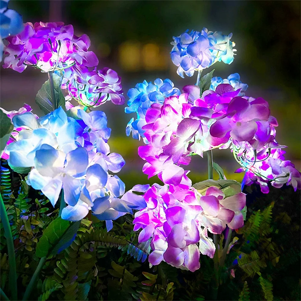 Outdoor Solar LED Lawn Lamp Artificial 3-Heads Hydrangea Flower Holiday Garden Ground Light Summer Wedding Party Yard Decoration
Outdoor Solar LED Lawn Lamp Artificial 3-Heads Hydrangea Flower Holiday Garden Ground Light Summer Wedding Party Yard Decoration