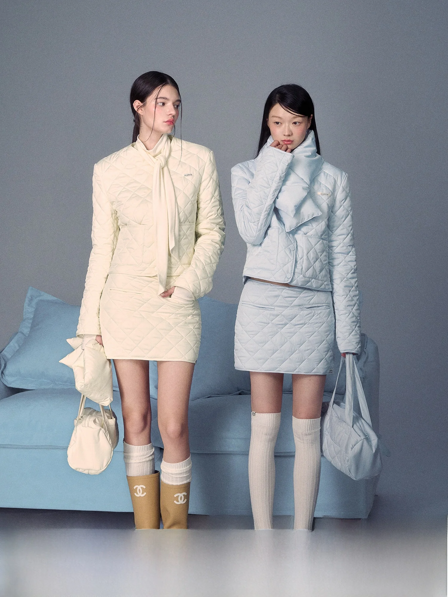 LaluneDuCiel Cute And Playful Women's Cotton Jaet Scarf And High Waist Skirt Set Ele Winter Outfit Simple Sle Thiened
LaluneDuCiel Cute And Playful Women's Cotton Jaet Scarf And High Waist Skirt Set Ele Winter Outfit Simple Sle Thiened