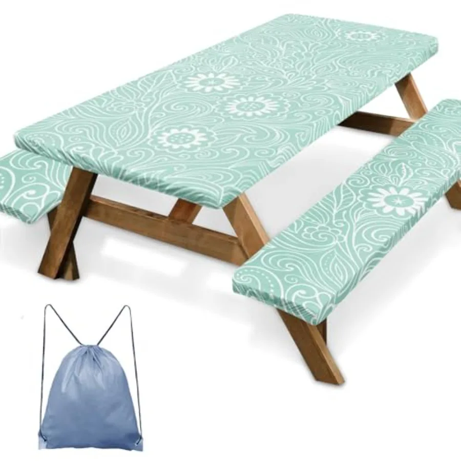 Picnic Table Cover with Bench Covers Elastic Edges Boho Camper Fitted Table Cover Outdoor Patio Camping Essentials 72 Inch 3PCS
Picnic Table Cover with Bench Covers Elastic Edges Boho Camper Fitted Table Cover Outdoor Patio Camping Essentials 72 Inch 3PCS