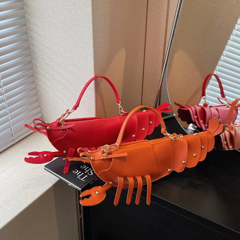 Creative Crayfish-shape Women Bag Fashion Niche Handbag Personal Large-capacity Crossbody Bag Versatile Solid-color Shoulder Bag
Creative Crayfish-shape Women Bag Fashion Niche Handbag Personal Large-capacity Crossbody Bag Versatile Solid-color Shoulder Bag