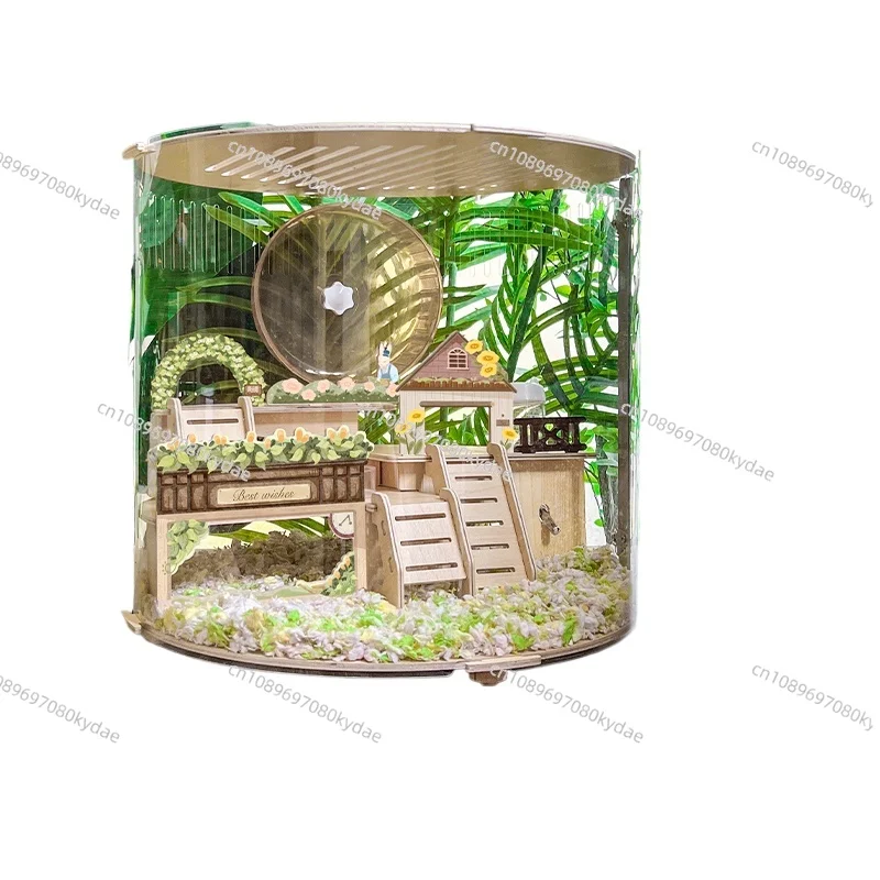 Panoramic Hamster Cage with Silent Wheel-2-Story Transparent Villa Habitat Portable Large Hamster Home with Full Accessories Set
Panoramic Hamster Cage with Silent Wheel-2-Story Transparent Villa Habitat Portable Large Hamster Home with Full Accessories Set