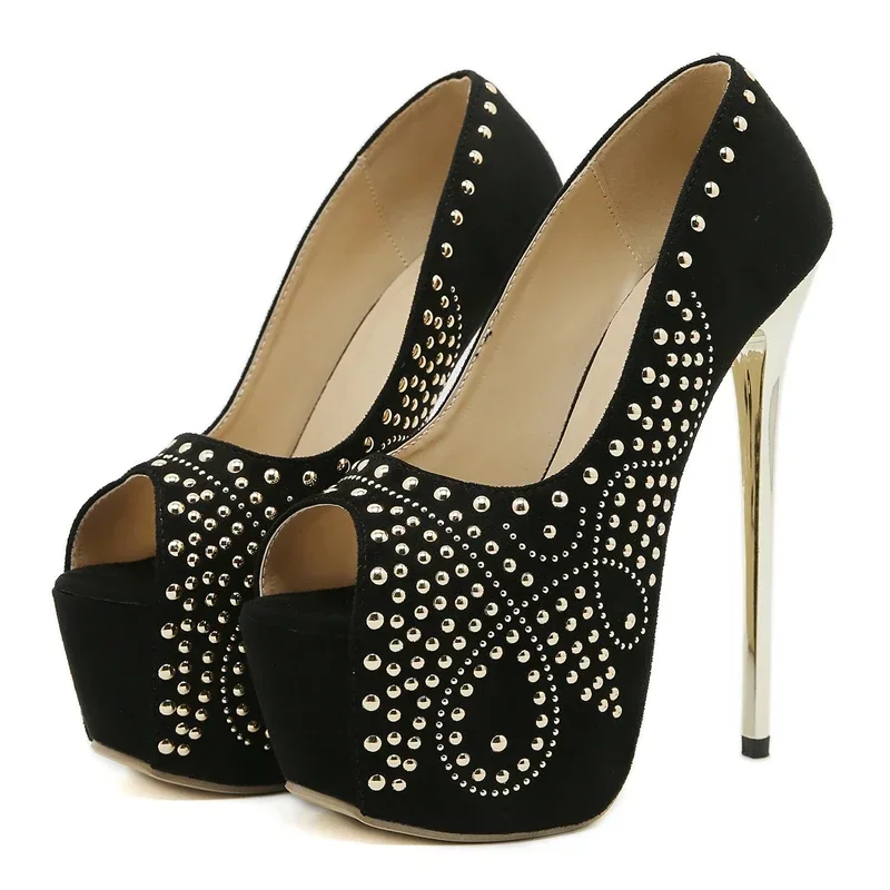 Aneikeh Punk Style Sexy 16CM Extreme High Heels Strip Pole Dance Shoes Fashion Rivet Platform Women Pumps Zapatos De Mujer
Aneikeh Punk Style Sexy 16CM Extreme High Heels Strip Pole Dance Shoes Fashion Rivet Platform Women Pumps Zapatos De Mujer