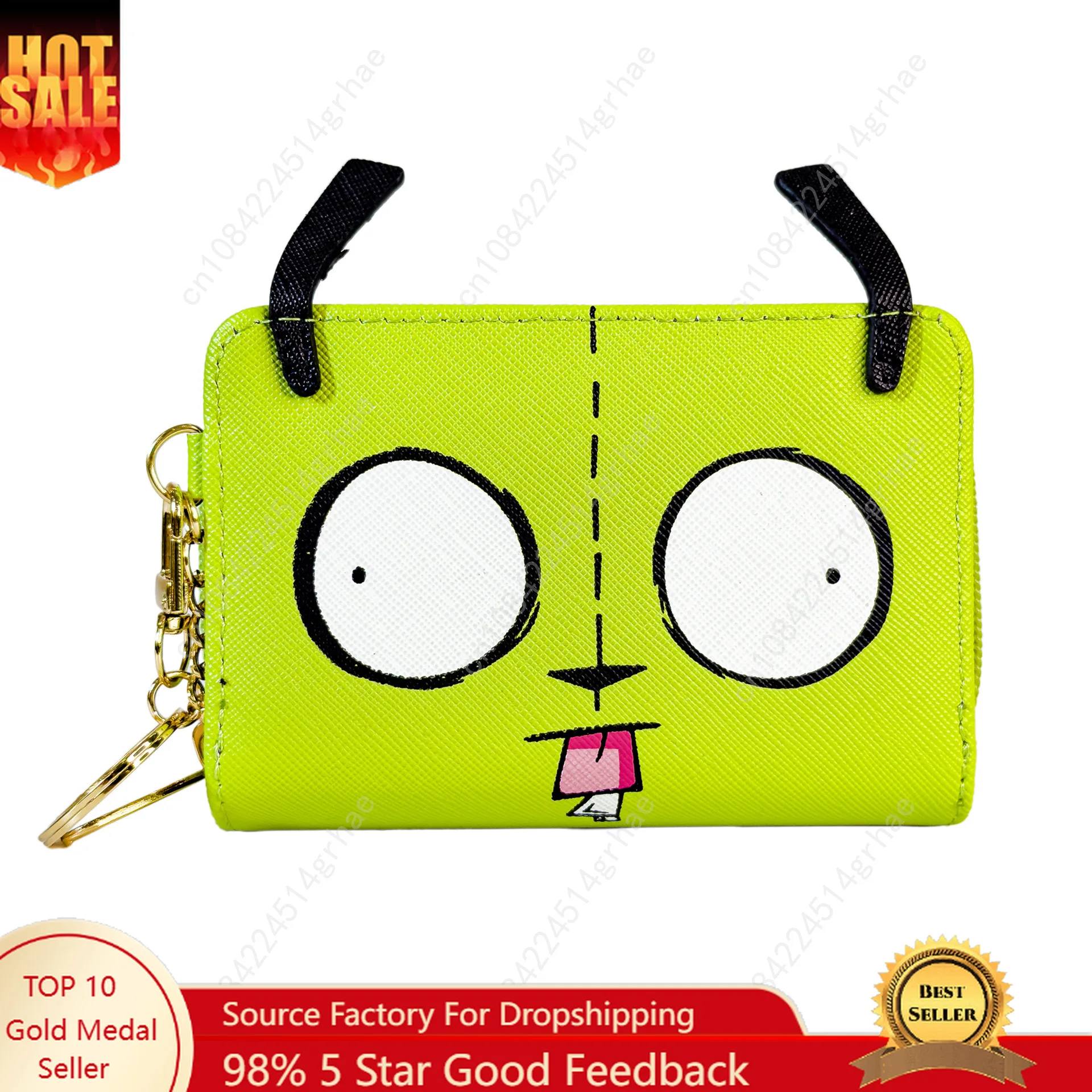 Alien Invasion Jim Cartoon Anime Short Wallet Coin Purse Storage Bag for Men and Women
Alien Invasion Jim Cartoon Anime Short Wallet Coin Purse Storage Bag for Men and Women