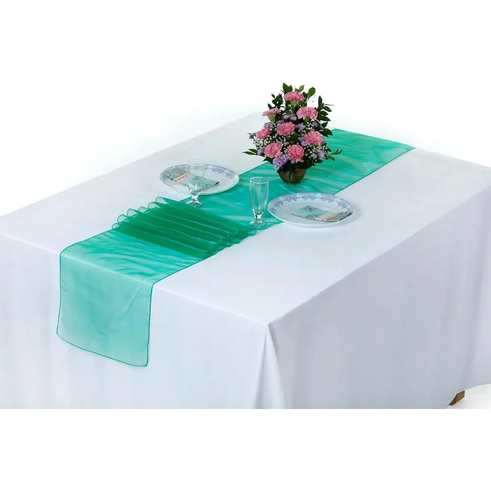 12x108 Inch Elegant Organza Table Runners for Weddings, Parties, and Banquets - Green Silk-Like Fabric
12x108 Inch Elegant Organza Table Runners for Weddings, Parties, and Banquets - Green Silk-Like Fabric