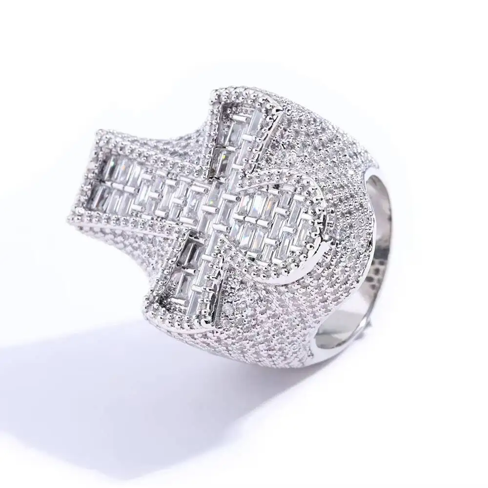 Manufacture Customization Trendy Accessories Fine Jewelry Ring Hiphop Moissanite Rings 925 Sterling Silver Cross Women Men Ring
Manufacture Customization Trendy Accessories Fine Jewelry Ring Hiphop Moissanite Rings 925 Sterling Silver Cross Women Men Ring