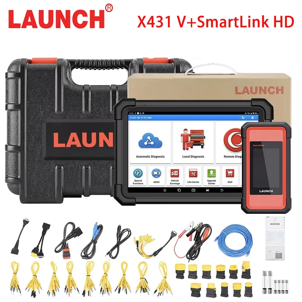 LAUNCH X431 V+ SmartLink HD Heavy Duty Truck Diagnostic Tool IMMO Bi-directional ECU Coding All System EOBD OBD2 Car Scanner
LAUNCH X431 V+ SmartLink HD Heavy Duty Truck Diagnostic Tool IMMO Bi-directional ECU Coding All System EOBD OBD2 Car Scanner
