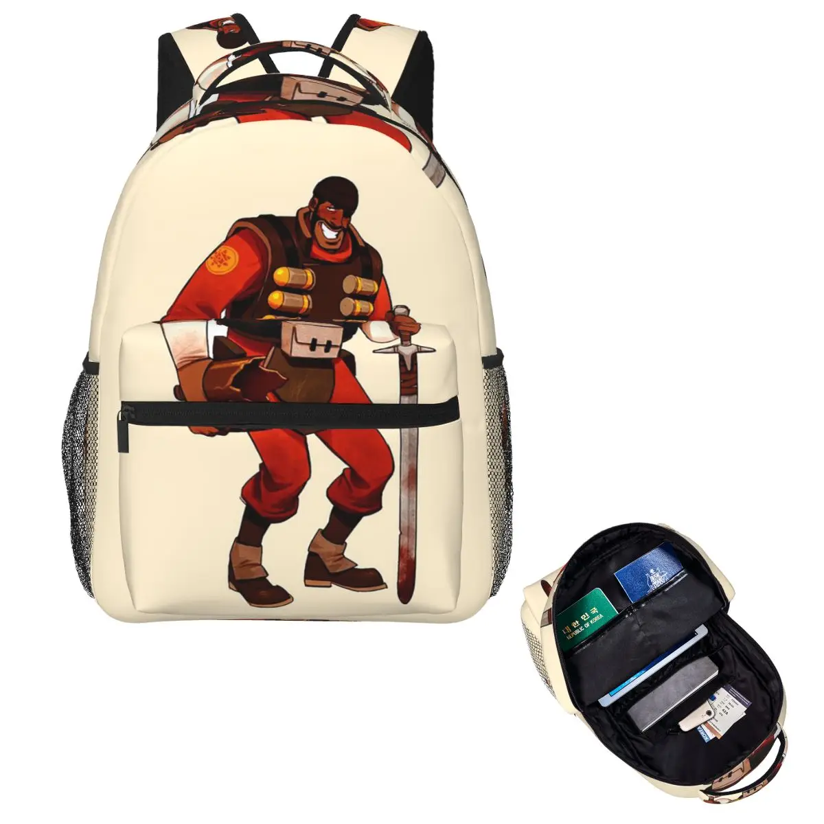Demoman TF2 Student Backpack School Bag Hiking Travel Daypack for Boys Girls Fashion Bookbag Shoulder Bags
Demoman TF2 Student Backpack School Bag Hiking Travel Daypack for Boys Girls Fashion Bookbag Shoulder Bags
