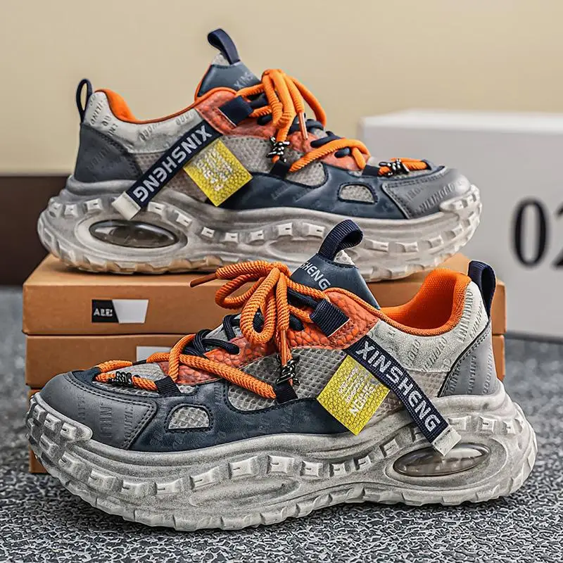 Men's leather trend versatile thick sole original sports and leisure shoes comfortable and breathable outdoor sneakers
Men's leather trend versatile thick sole original sports and leisure shoes comfortable and breathable outdoor sneakers