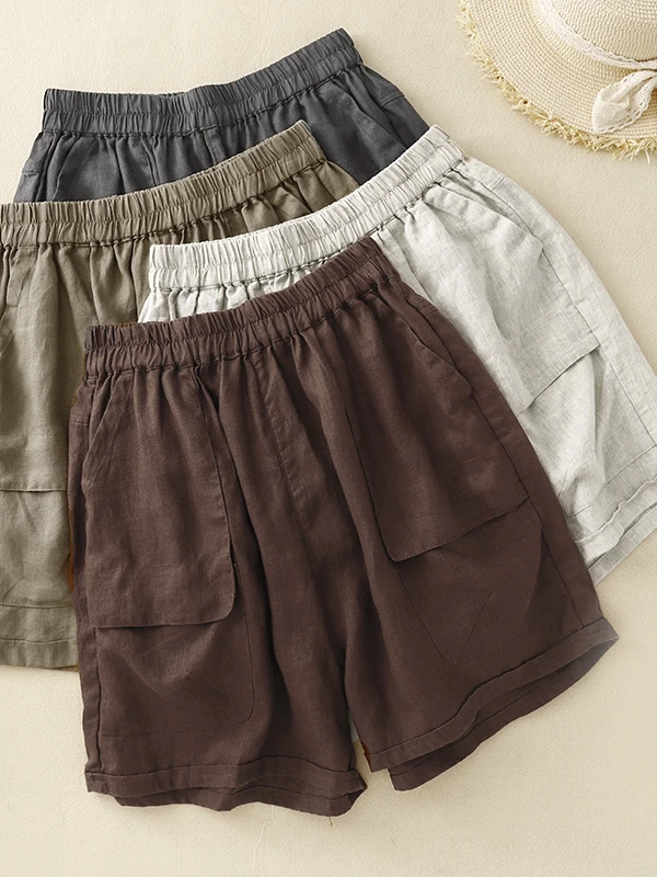 High Waist Cotton Linen Short Pants Women Summer Thin Wide Leg Loose A-Line Casual Five-Point Pants Mid-Length Skinnies
High Waist Cotton Linen Short Pants Women Summer Thin Wide Leg Loose A-Line Casual Five-Point Pants Mid-Length Skinnies