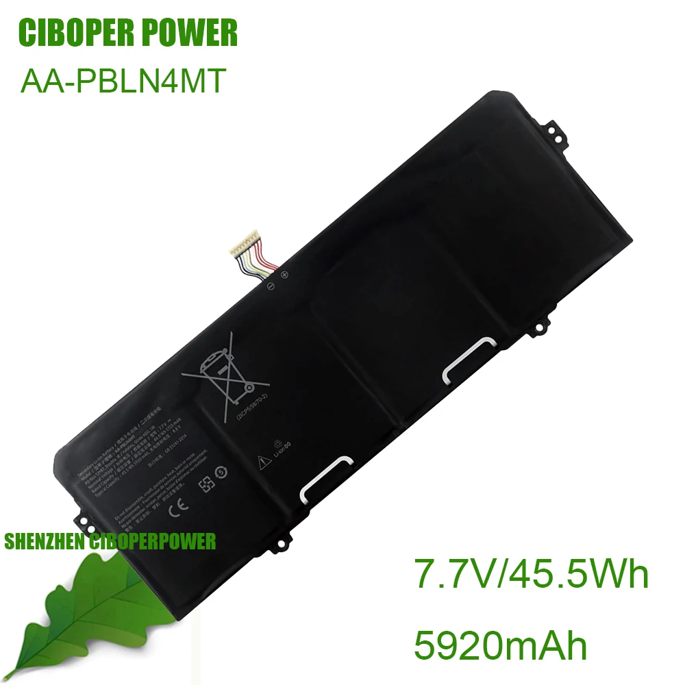 CP Laptop Battery AA-PBLN4MT BA43-00401A 7.7V/45.5Wh/5920mAh For Chromebook 2 360 XE520QEA XE525QEA Series Notebook
CP Laptop Battery AA-PBLN4MT BA43-00401A 7.7V/45.5Wh/5920mAh For Chromebook 2 360 XE520QEA XE525QEA Series Notebook