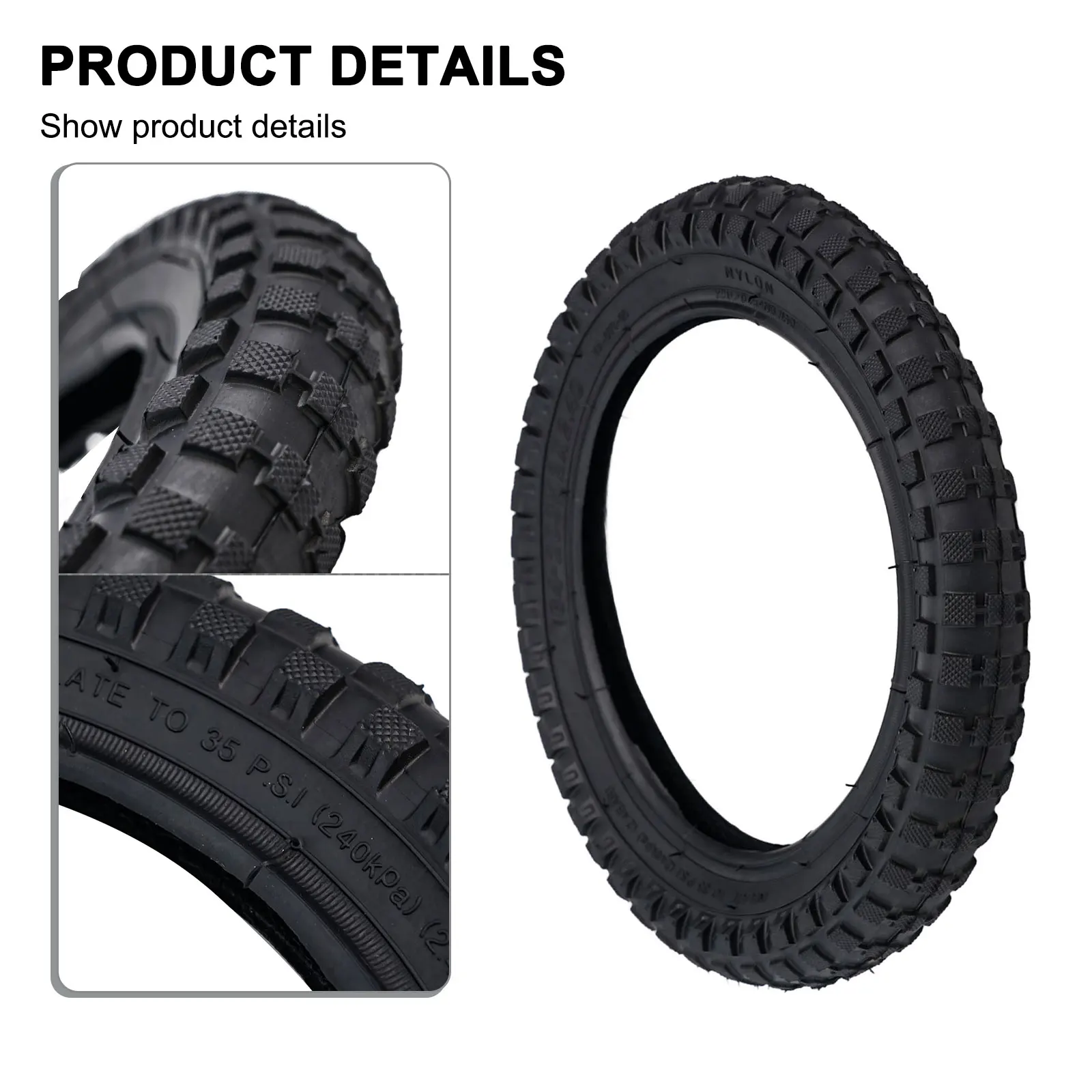 12 Inch 12 X2.4 Bike Outer Tube Kids Bike Outer Tire Folding Bike Tire Puncture-resistant Design Easy To Install Bicycle Replace
12 Inch 12 X2.4 Bike Outer Tube Kids Bike Outer Tire Folding Bike Tire Puncture-resistant Design Easy To Install Bicycle Replace
