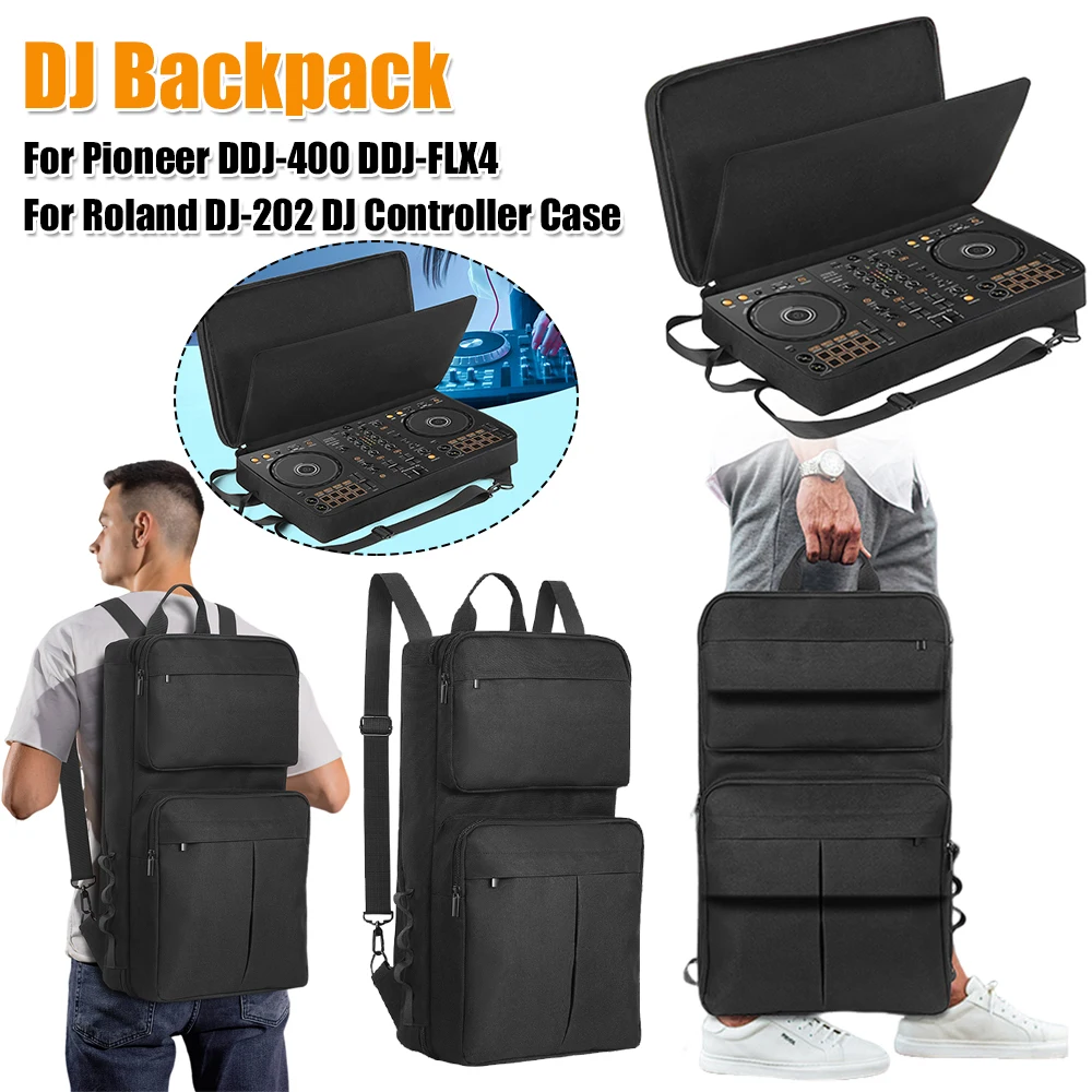 Рюкзак для диджея для Pioneer DDJ-400, DDJ-FLX4, для DJ-микшера Roland DJ-202, кейс для путешествий, защита от царапин, регулируемый плечевой ремень
Рюкзак для диджея для Pioneer DDJ-400, DDJ-FLX4, для DJ-микшера Roland DJ-202, кейс для путешествий, защита от царапин, регулируемый плечевой ремень