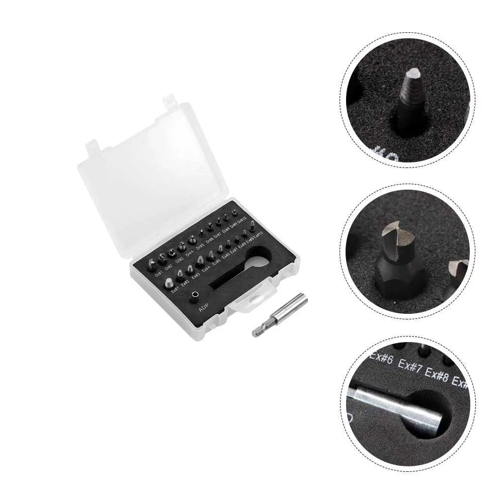 22pcs Screw Extractor Kit Damaged Bolt Remover Stripped Screwdriver Set High Speed Steel Durable Portable Lock Function Socket
22pcs Screw Extractor Kit Damaged Bolt Remover Stripped Screwdriver Set High Speed Steel Durable Portable Lock Function Socket