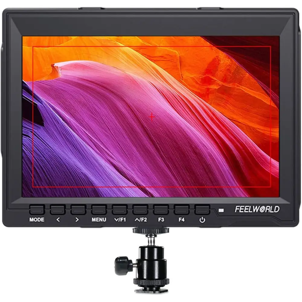 7 Inch HD IPS Field Monitor for DSLR Cameras with Sunshade, 4K HDMI Support
7 Inch HD IPS Field Monitor for DSLR Cameras with Sunshade, 4K HDMI Support