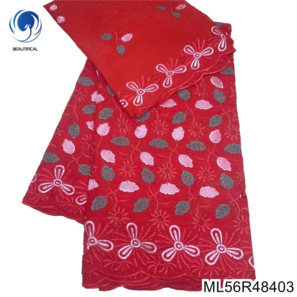 Beautiful African 100% Cotton Fabric Red 5+2 Nigerian Swiss Lace Cotton Embroidery Fashion Party Dress ML56R484
Beautiful African 100% Cotton Fabric Red 5+2 Nigerian Swiss Lace Cotton Embroidery Fashion Party Dress ML56R484