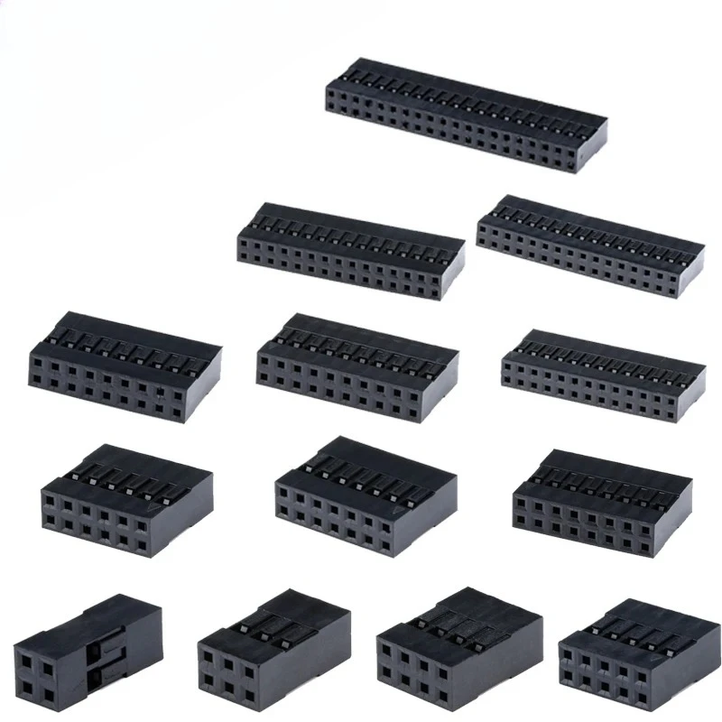 20pcs 2.54mm Dupont Connector 2x2/3/4/5/6/7/8/9/10/13/15/16/20Pin Double Row Connector Shell Plug Jumper Wire Cable Pin Header
20pcs 2.54mm Dupont Connector 2x2/3/4/5/6/7/8/9/10/13/15/16/20Pin Double Row Connector Shell Plug Jumper Wire Cable Pin Header
