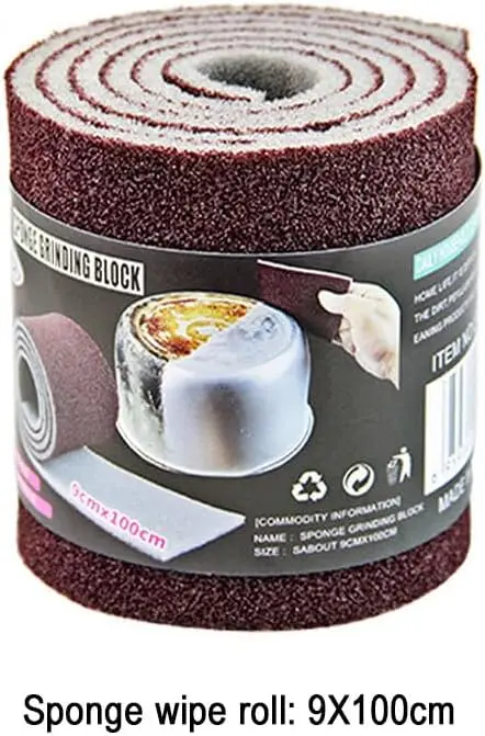 Двусторонняя карборундовая губка, абразивная губка для удаления ржавчины, губка для чистки кухонной утвари, для дома, ванн и кухонных раковин, 1 рулон
Двусторонняя карборундовая губка, абразивная губка для удаления ржавчины, губка для чистки кухонной утвари, для дома, ванн и кухонных раковин, 1 рулон