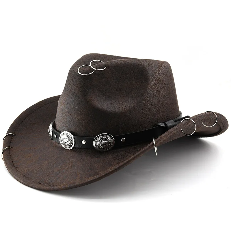 Novel suede edge lifting fedoras For men and women personality western cowboy hats traveling fishing Curling eaves hip-hop hat
Novel suede edge lifting fedoras For men and women personality western cowboy hats traveling fishing Curling eaves hip-hop hat