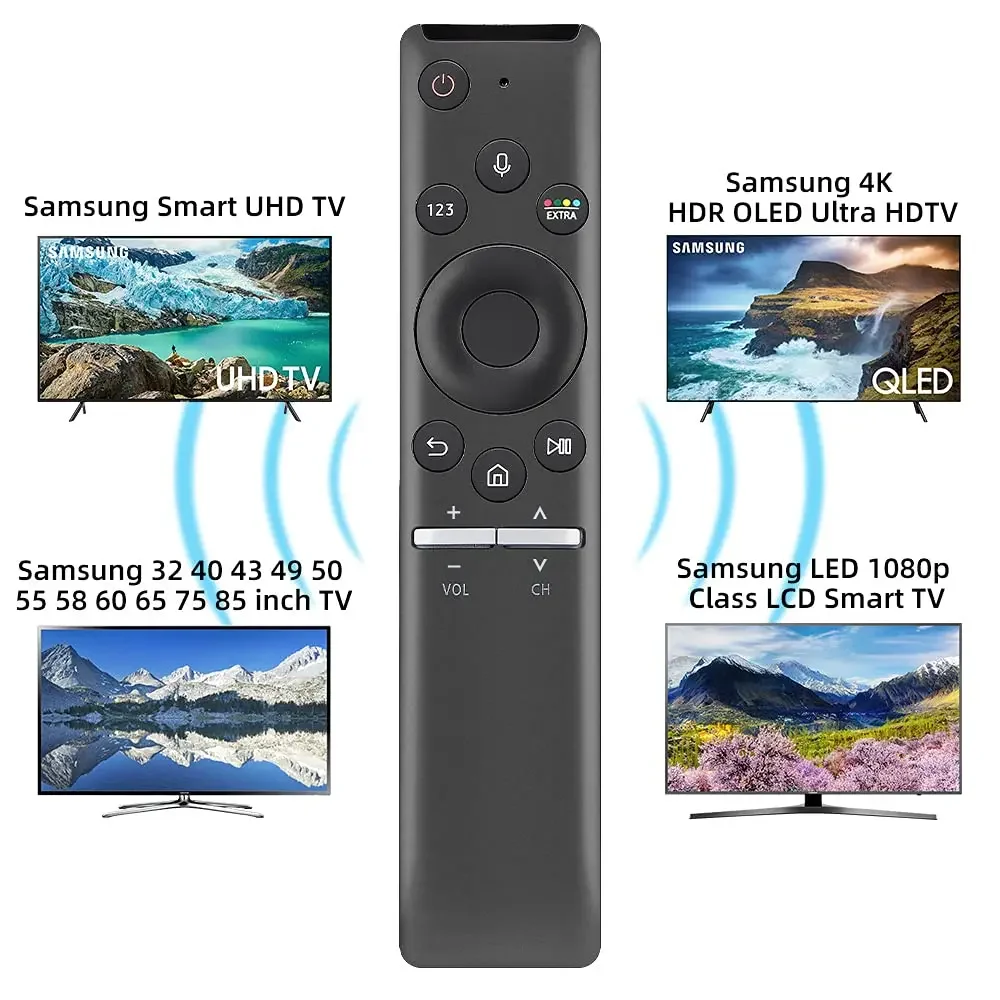 Replacement Voice Bluetooth Universal Remote Control BN59-01266A BN59-01298C for Samsung Smart TV, Ultra TV HD UHD QLED TV
Replacement Voice Bluetooth Universal Remote Control BN59-01266A BN59-01298C for Samsung Smart TV, Ultra TV HD UHD QLED TV