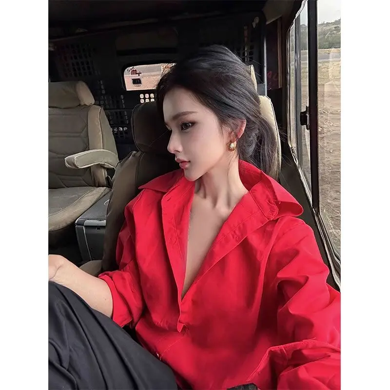 Slack and Free Feeling Spring New Loose and Fashionable Simple Solid Color POLO Long-sleeved Versatile Top JJ42
Slack and Free Feeling Spring New Loose and Fashionable Simple Solid Color POLO Long-sleeved Versatile Top JJ42