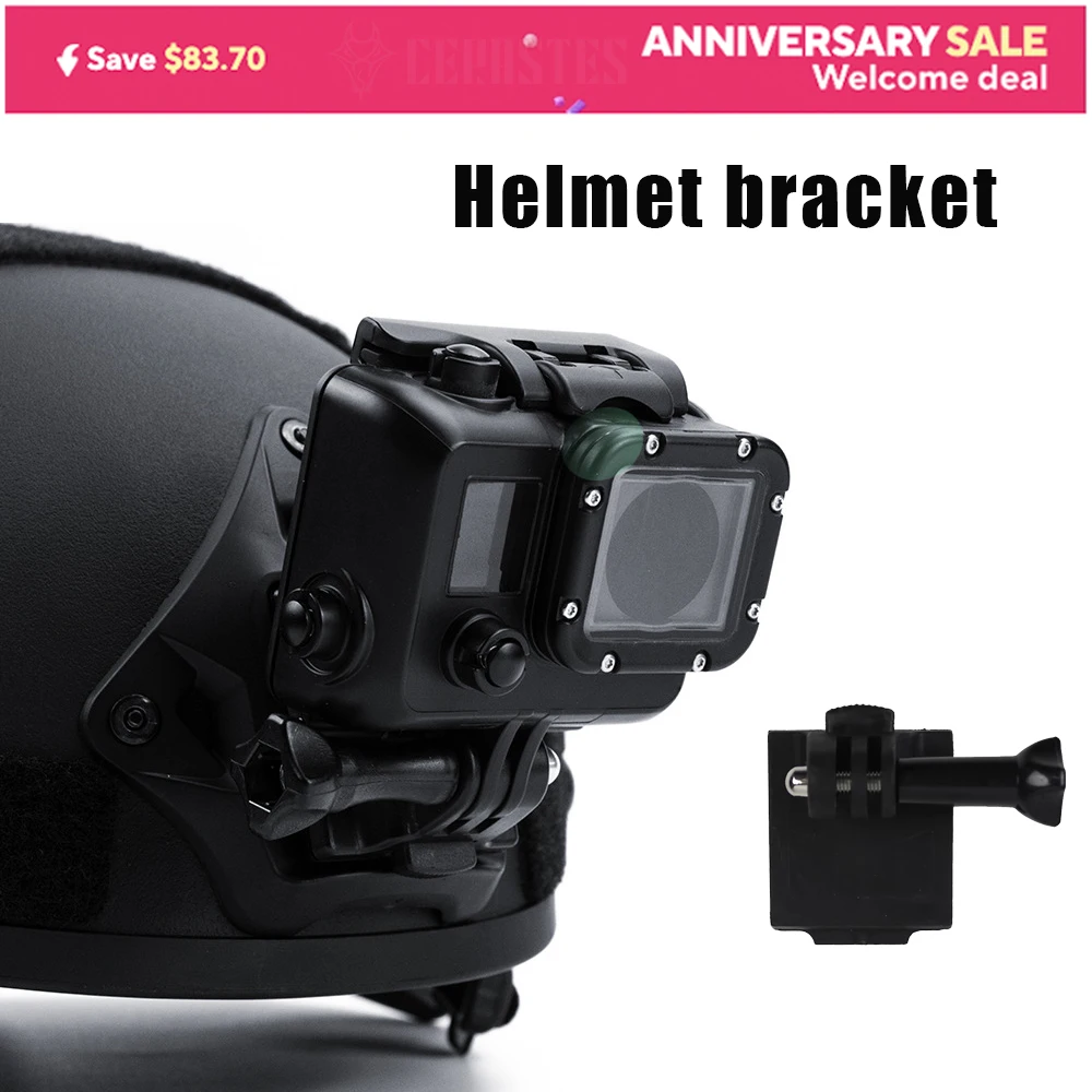 Universal Helmet Fixed Mount,Plastic Camera Bracket Adapter Camera Accessories for Sport Camera Camcorders Adjustable
Universal Helmet Fixed Mount,Plastic Camera Bracket Adapter Camera Accessories for Sport Camera Camcorders Adjustable