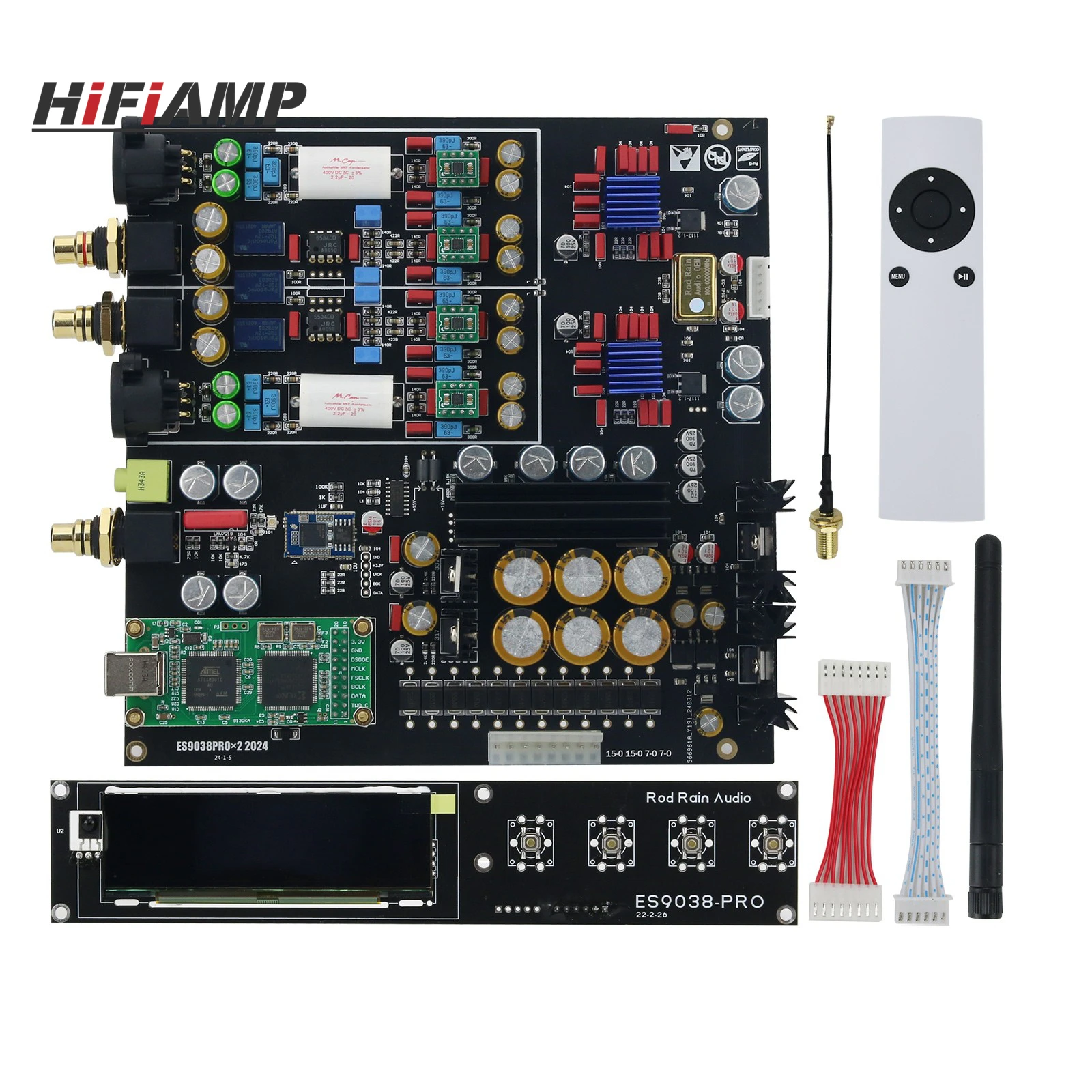 HiFiAMP Dual ES9038PRO Decoder Board DAC Board DSD 384K Amanero USB Bluetooth 5.0 Lossless Fiber Coaxial Decoder
HiFiAMP Dual ES9038PRO Decoder Board DAC Board DSD 384K Amanero USB Bluetooth 5.0 Lossless Fiber Coaxial Decoder