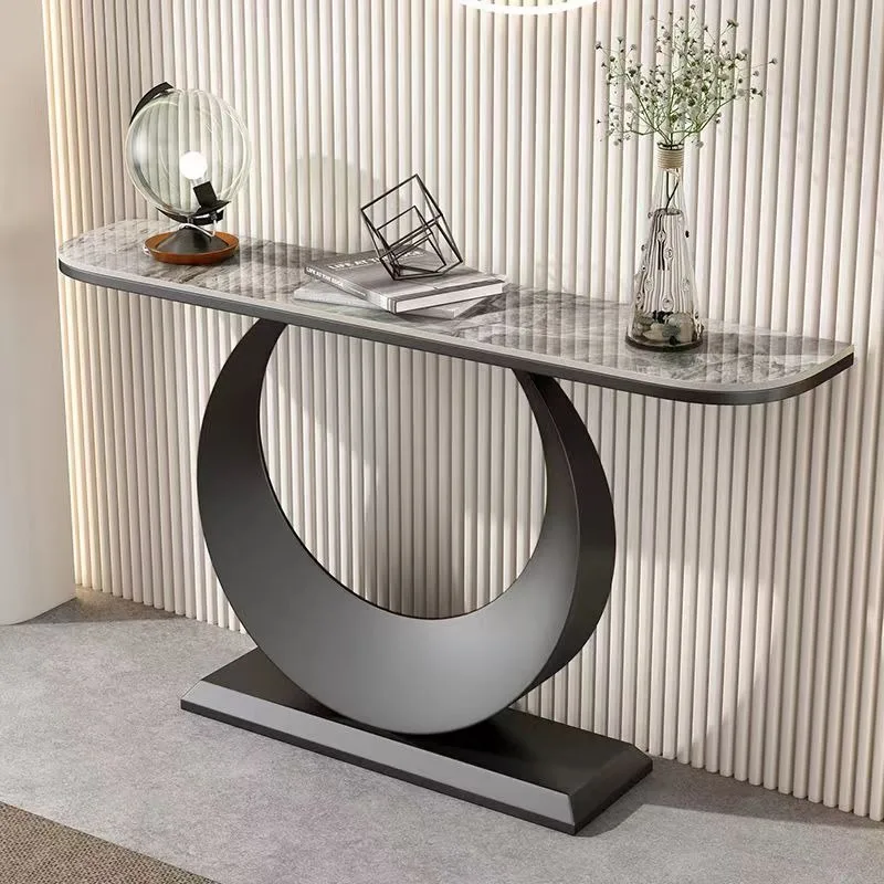 Light luxury rock slab entrance table Nordic simple modern entrance cabinet Entry door corridor Semicircular entrance table agai
Light luxury rock slab entrance table Nordic simple modern entrance cabinet Entry door corridor Semicircular entrance table agai