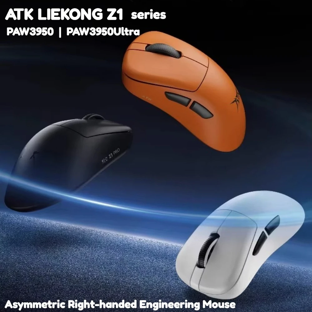 ATK Blazing Sky Z1Ultra Wireless Mouse Dual-mode Dual 8K PAW3950 42000DPI Custom Lightweight Right-handed Ergonomic Gaming Mouse
ATK Blazing Sky Z1Ultra Wireless Mouse Dual-mode Dual 8K PAW3950 42000DPI Custom Lightweight Right-handed Ergonomic Gaming Mouse