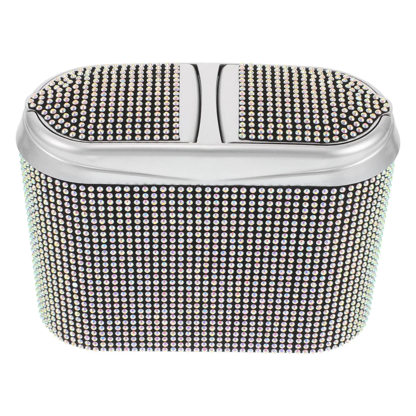 Bling Rhinestone Car Trash Can Hanging Dual-Opening Auto Garbage Bin for Vehicle Interior Large Capacity Stylish Sparkling
Bling Rhinestone Car Trash Can Hanging Dual-Opening Auto Garbage Bin for Vehicle Interior Large Capacity Stylish Sparkling
