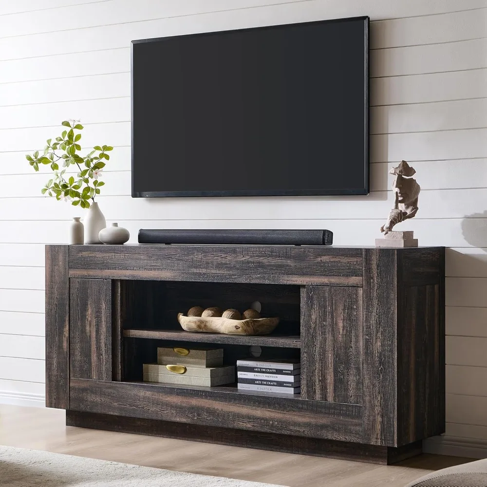 Modern 70" TV Stand, Entertainment Center for TVs Up to 80", Media Console with Large Open Storage & Side Cabinets
Modern 70" TV Stand, Entertainment Center for TVs Up to 80", Media Console with Large Open Storage & Side Cabinets