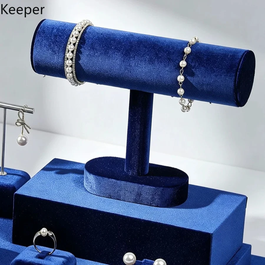 Luxury Velvet Jewelry Counter Display Rack, Organizer for Bracelet Bangle Beads & Hand Chain, Store Storage Prop
Luxury Velvet Jewelry Counter Display Rack, Organizer for Bracelet Bangle Beads & Hand Chain, Store Storage Prop