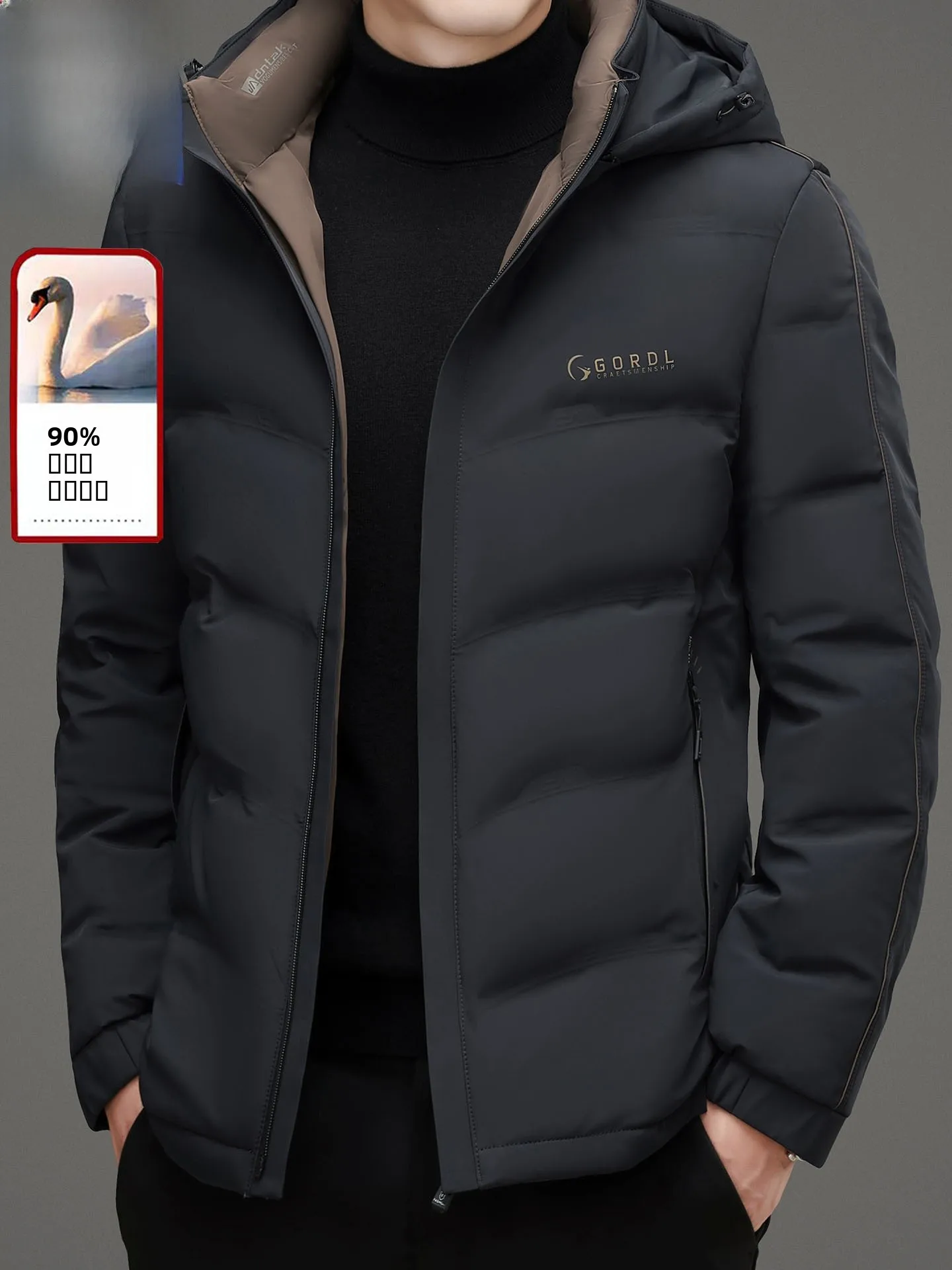 Men's Thiened Goose down Jaet Winter Warm Coat ort Sle Casual Wear Resistant to Wrinkle And ape Outdoor Ci Leisure
Men's Thiened Goose down Jaet Winter Warm Coat ort Sle Casual Wear Resistant to Wrinkle And ape Outdoor Ci Leisure