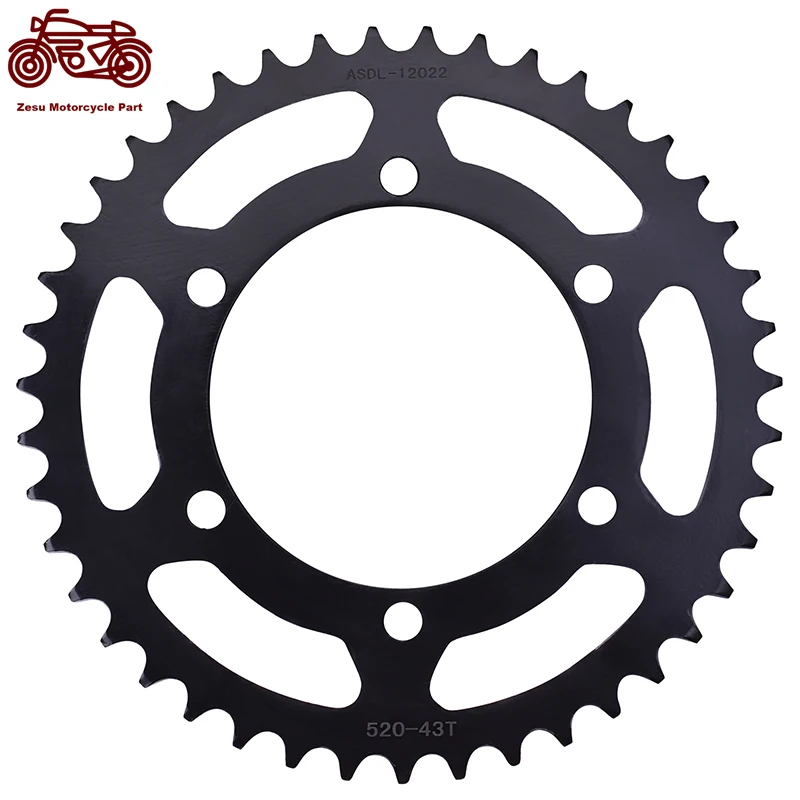 Motorcycle Parts 43T Rear Sprocket For Kawasaki EX250R 250 Ninja R GSXR600 GSX-R600 GSXR750 GSX-R750 YZF-R3 YZF R1 MT-03 520-43T
Motorcycle Parts 43T Rear Sprocket For Kawasaki EX250R 250 Ninja R GSXR600 GSX-R600 GSXR750 GSX-R750 YZF-R3 YZF R1 MT-03 520-43T