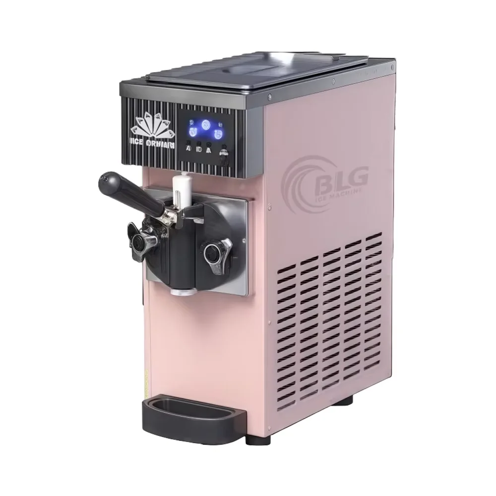 BLG High Quality Mini Desktop Single Head Ice Cream Machine Small 0ne Flavor Tabletop Soft Ice Cream Machine for Sale
BLG High Quality Mini Desktop Single Head Ice Cream Machine Small 0ne Flavor Tabletop Soft Ice Cream Machine for Sale