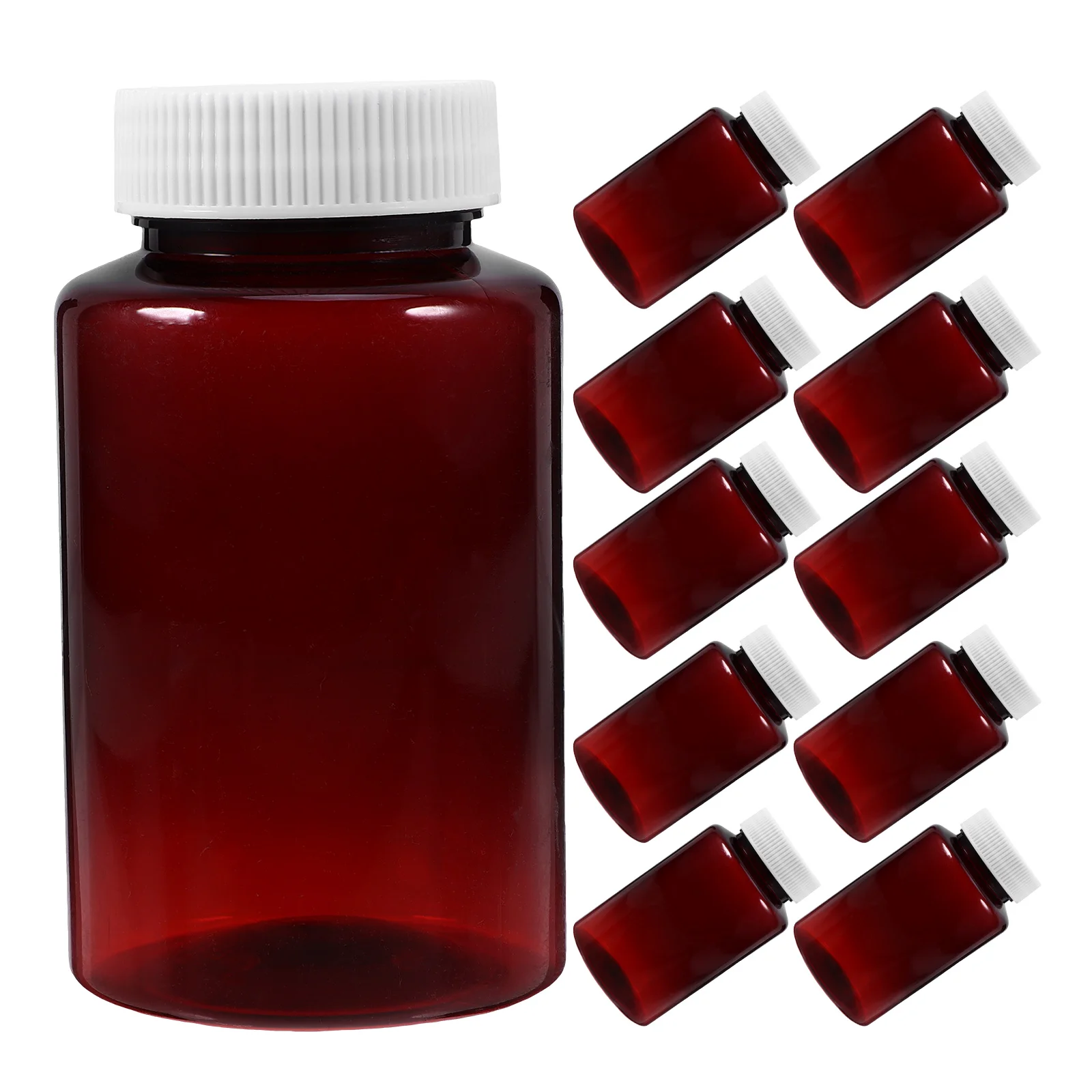 12 Pcs 200ml Brown Plastic Bottles Sealed Caps for Travel Pill Storage Medicine Containers Laboratory Vials Empty Plastic Pill 
12 Pcs 200ml Brown Plastic Bottles Sealed Caps for Travel Pill Storage Medicine Containers Laboratory Vials Empty Plastic Pill