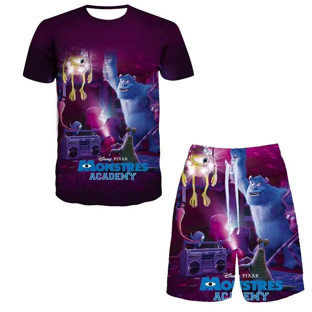 Disney Boys and Girls Monster 3D Printed T-Shirt Set Breathable Casual Wear Beach Shorts Harajuku Summer Casual Fashion Set
Disney Boys and Girls Monster 3D Printed T-Shirt Set Breathable Casual Wear Beach Shorts Harajuku Summer Casual Fashion Set