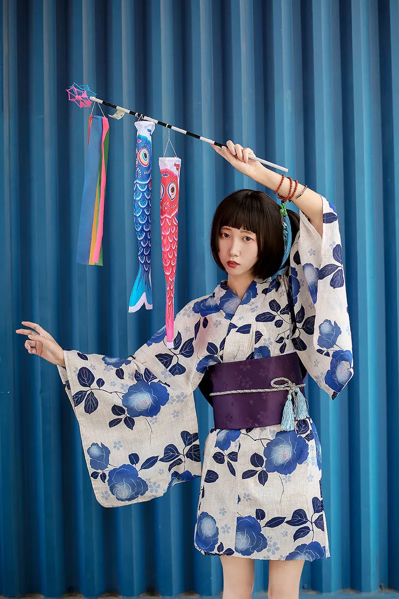 Women's Improved Short Kimono Bathrobe Vintage Style Girl Dress Homewear and Japanese Artistic
Women's Improved Short Kimono Bathrobe Vintage Style Girl Dress Homewear and Japanese Artistic