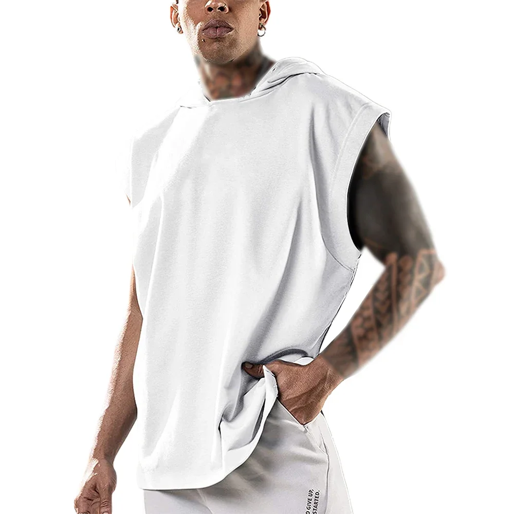 Men Sleeveless Hoodie Tank Top Casual Muscle Vest Male Fitness Gym Tee Shirts Workout Sport Tops Breathable Undershirts Sumer
Men Sleeveless Hoodie Tank Top Casual Muscle Vest Male Fitness Gym Tee Shirts Workout Sport Tops Breathable Undershirts Sumer